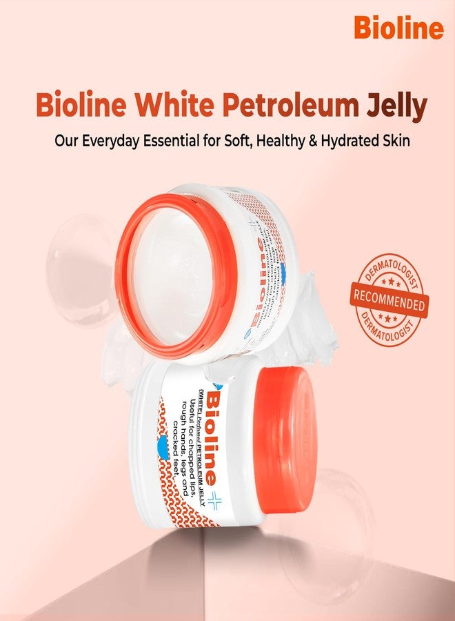Bioline White Perfumed Petroleum Jelly | Deep Moisture & Skin Protection | Heals Dry Skin, Chapped Lips, Cracked Heels & Minor Cuts | Daily Use for All Skin Types- 400g (Pack of 2) - Image 5